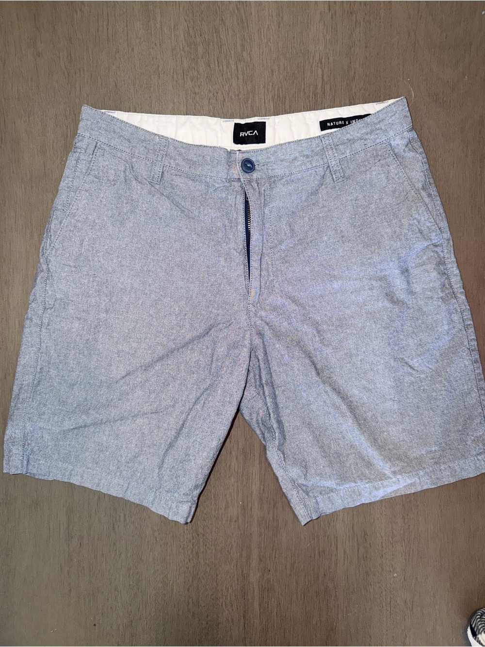 RVCA Light Blue Flat Front Men’s Shorts